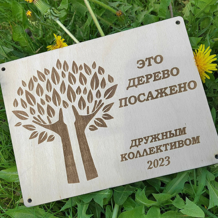 Таблички из фанеры